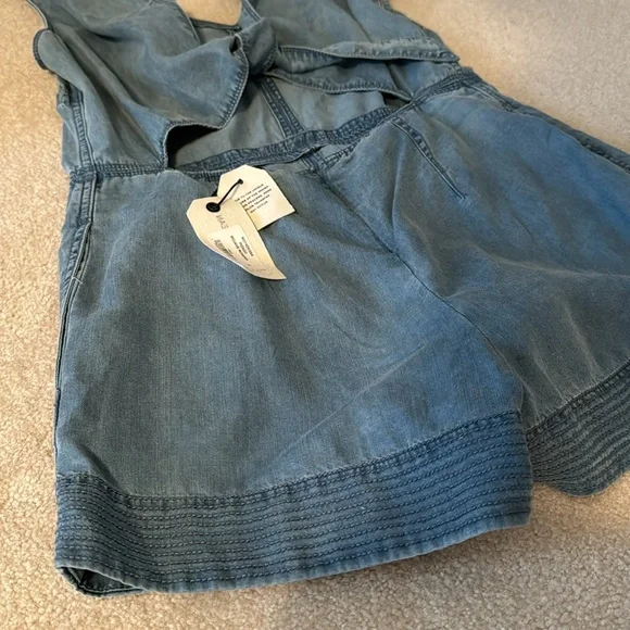 rag & bone Indigo Mojave Romper NWT - Picture 7 of 8